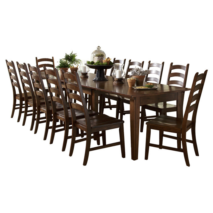 Alcott Hill® Destinie Extendable Solid Wood Dining Table & Reviews